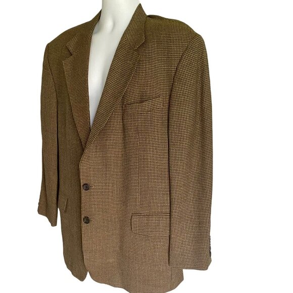Oscar De La Renta Menswear 2 Button Wool Blazer  Jacket Men's 43R - Picture 4 of 12